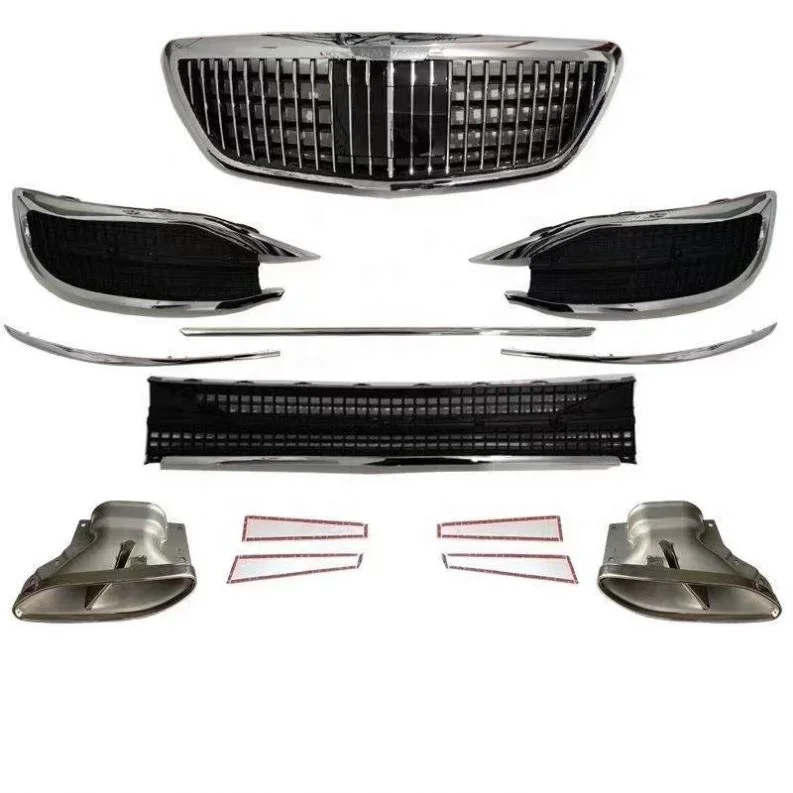 Factory Sale 2019-202 W222 Car Bumpers For Mercedes-Benz S Class S63 S65 Car Parts Bodykit Grille