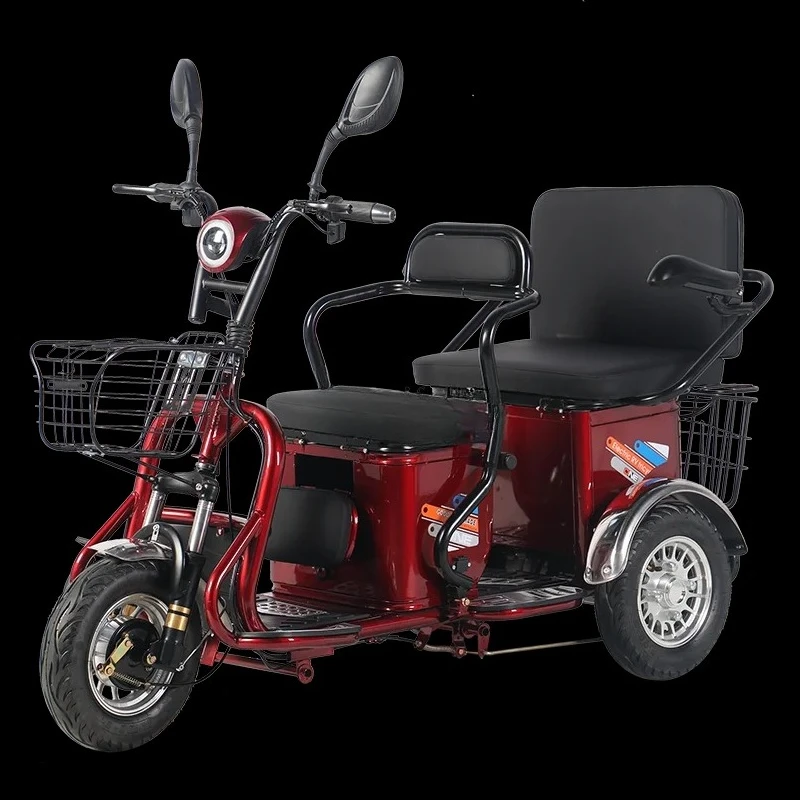

Электрический трехколесный велосипед, бытовой маленький женский аккумуляторный автомобиль, скутер для пожилых людей, новый электрический трицикл