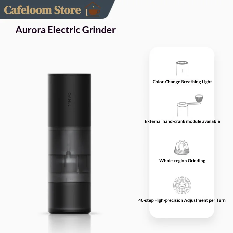 

Mavo Aurora Electric Coffee Grinder Storage Pouch Coffee Grinder Portable Handle Espresso Pour Over Outdoor Grinder Grip Coffee