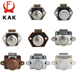 KAK 10 pz Camper Auto Push Lock RV Caravan Barca A Motore Casa Armadietto Cassetto Pulsante di Chiusura Serrature Mobili Porta Serratura Hardware