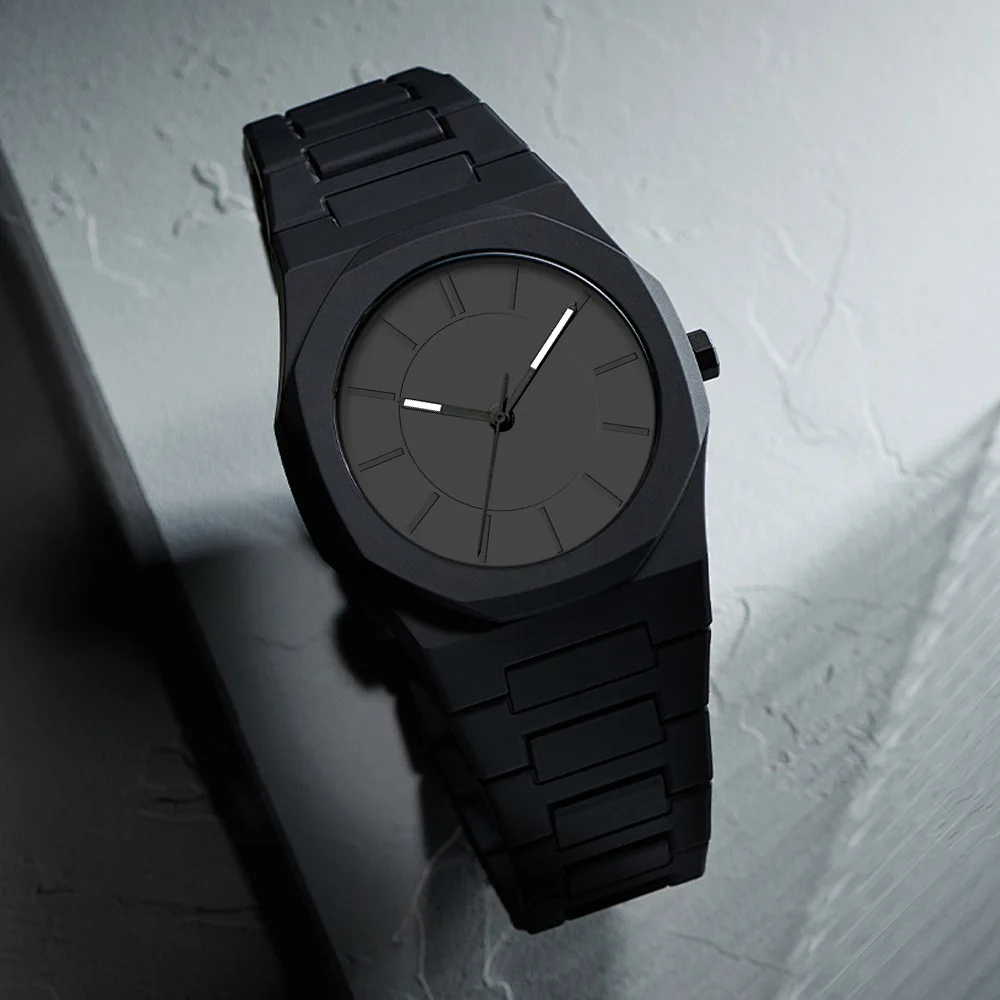 Classic Men Watch Simple Plastic Strap Exquisite Business Matte Oil Male Fashionable Quartz Clock Wristwatch
