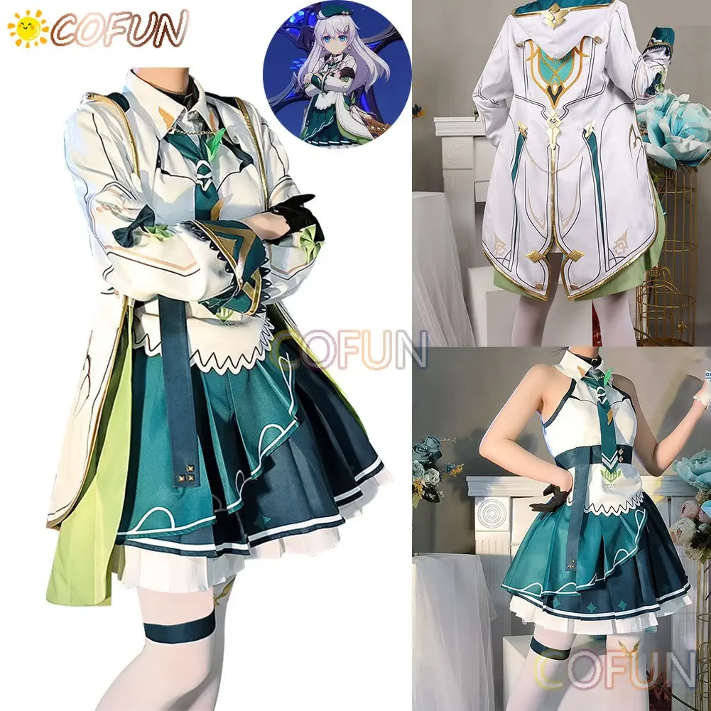 COFUN [Customized] Game Honkai Impact 3rd Theresa Apocalypse Cosplay Halloween Anime Outfits Costumes Lovely Dress Women