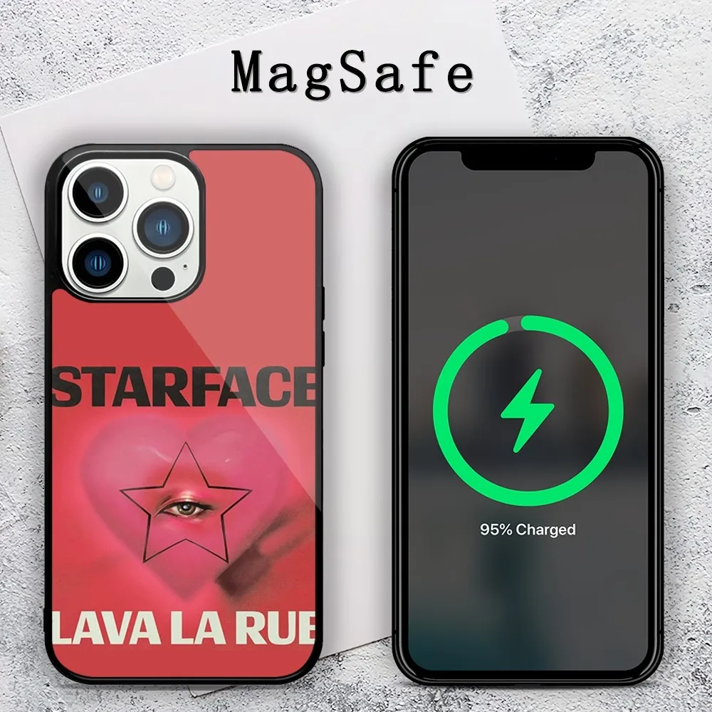 Singer L-Lava La Rue Starface Phone Case For iPhone 11 12 13 14 15 Mini Pro XS Max X S Plus XR Magnetic Attraction Shell