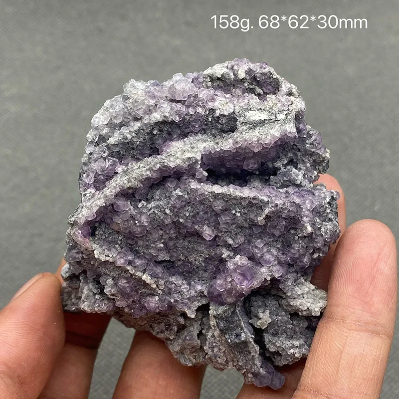 100% Natural China Fujian Morandi Pink Fluorite Rare Ore Specimen Crystal