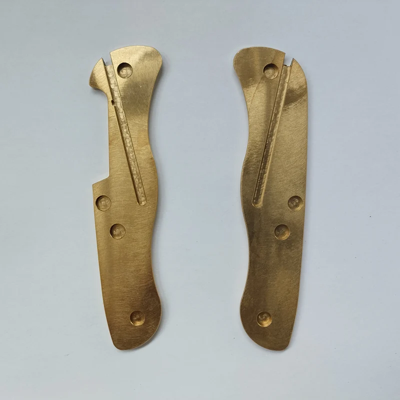 Imagem -03 - Latão Material Knife Grip Handle Handle Scales para Victorinox Swiss Army Facas Mw4de Soldado Rescue Tool Centurion Parts Par 111 mm