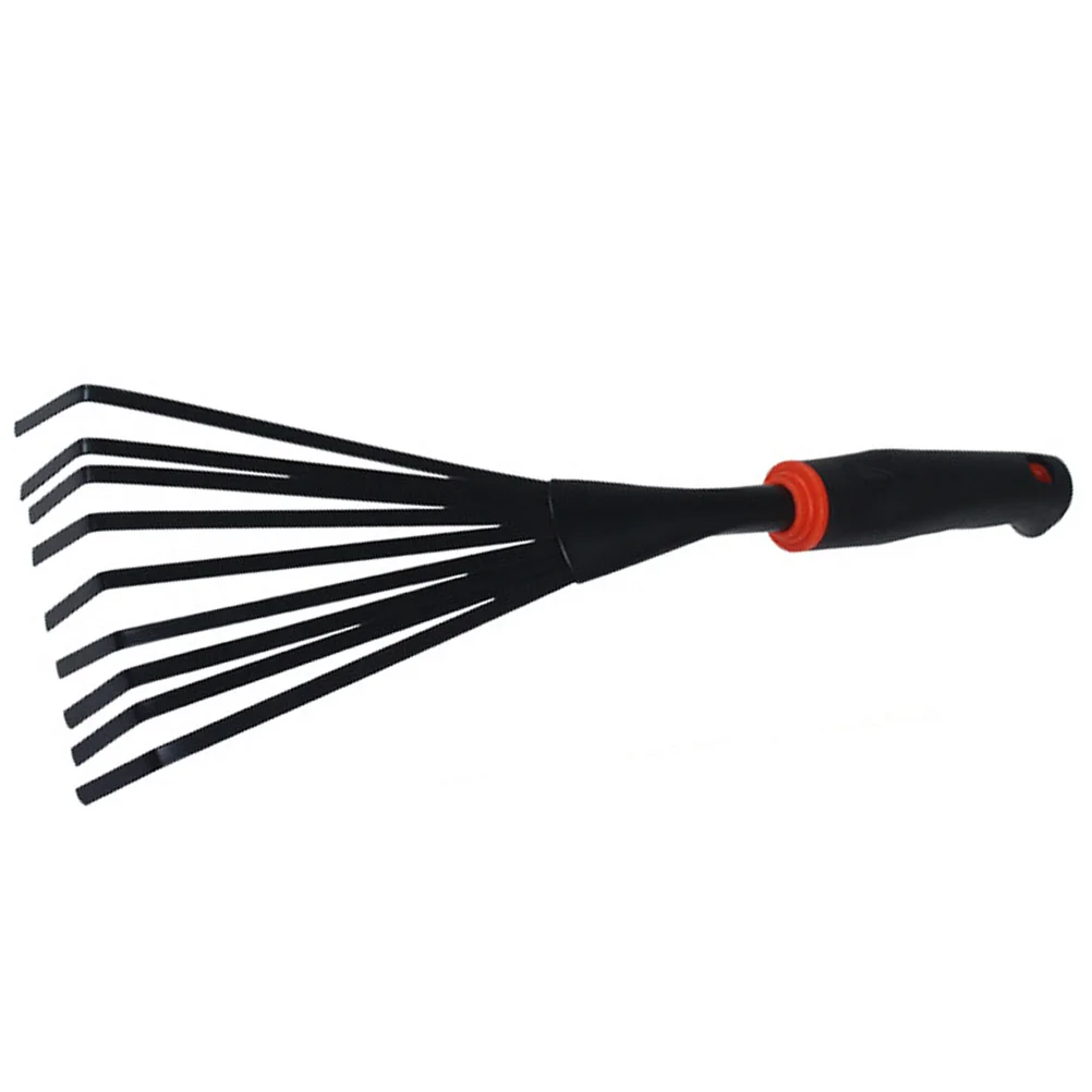 

Ergonomic Small Rake for Garden Use Heavy Duty Iron Build with Soft Grip Handle Perfect for Planting Flower Beds Soil Spreading