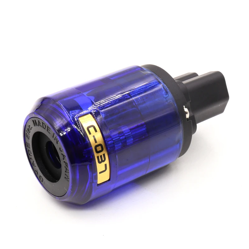 C037R 2 قطعة جودة عالية الروديوم مطلي الشكل 8 IEC أنثى المقبس التوصيل HIFI IEC موصل