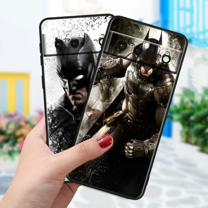 B-batmans Superhero For Google Pixel 8 7A 6A 5A 5 4 4A XL Pro 5G Black Soft Shockproof Phone Case