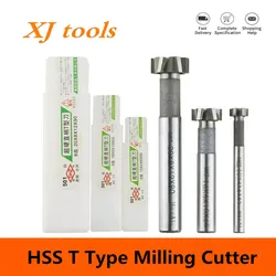 Thickness 1-12mm Diameter 8-50m HSS T type Milling Cutter Processing Steel Copper Aluminum Metal Milling Cutter, T Slot End Mill