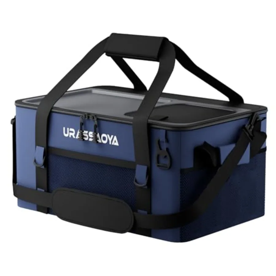 

2026 Updated] 50 Can Collapsible Soft Cooler Bag with Hard PP Lid, Leakproof Insulated Cooler with Quick-Access Top Hatch, Bott