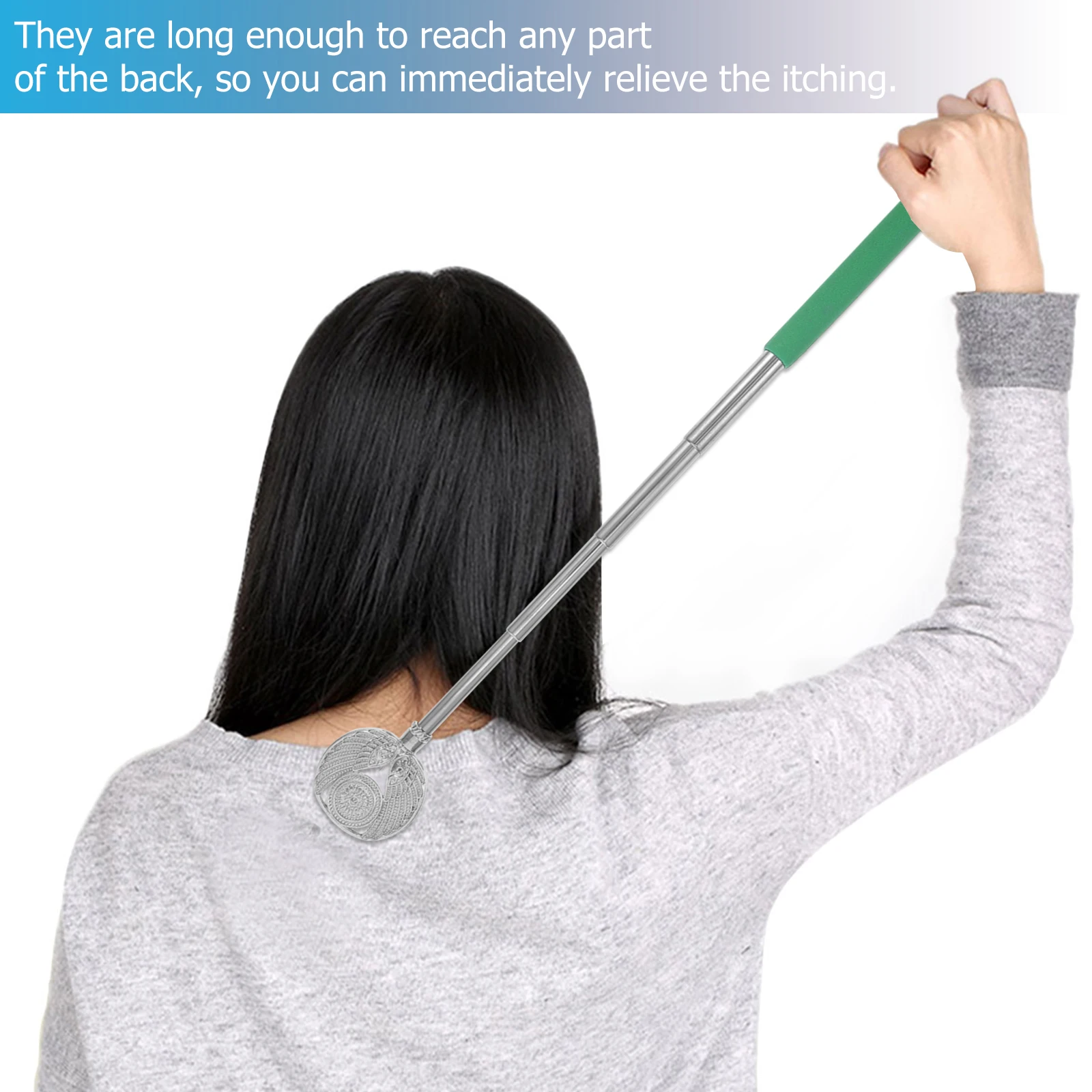 

2 Pcs Tickling Scratching Sticks Extendable Back Scratchers Bear Claw Telescopic