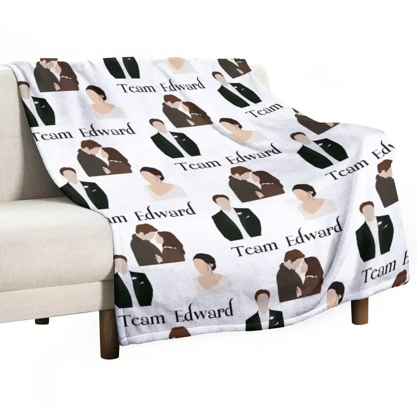 Team Edward stickers pack twilight Throw Blanket Luxurious Soft Fuzzy Blanket for Sofa Bed