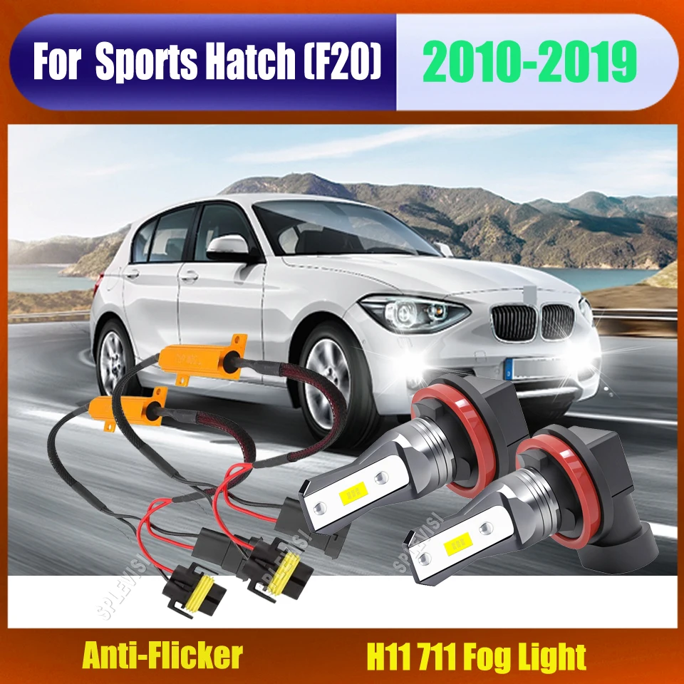 

LED White Fog Lights Anti-Flicker & Canbus For BMW 1-Series Sports Hatch F20 2010 2011 2012 2013 2014 2015 2016 2017 2018 2019