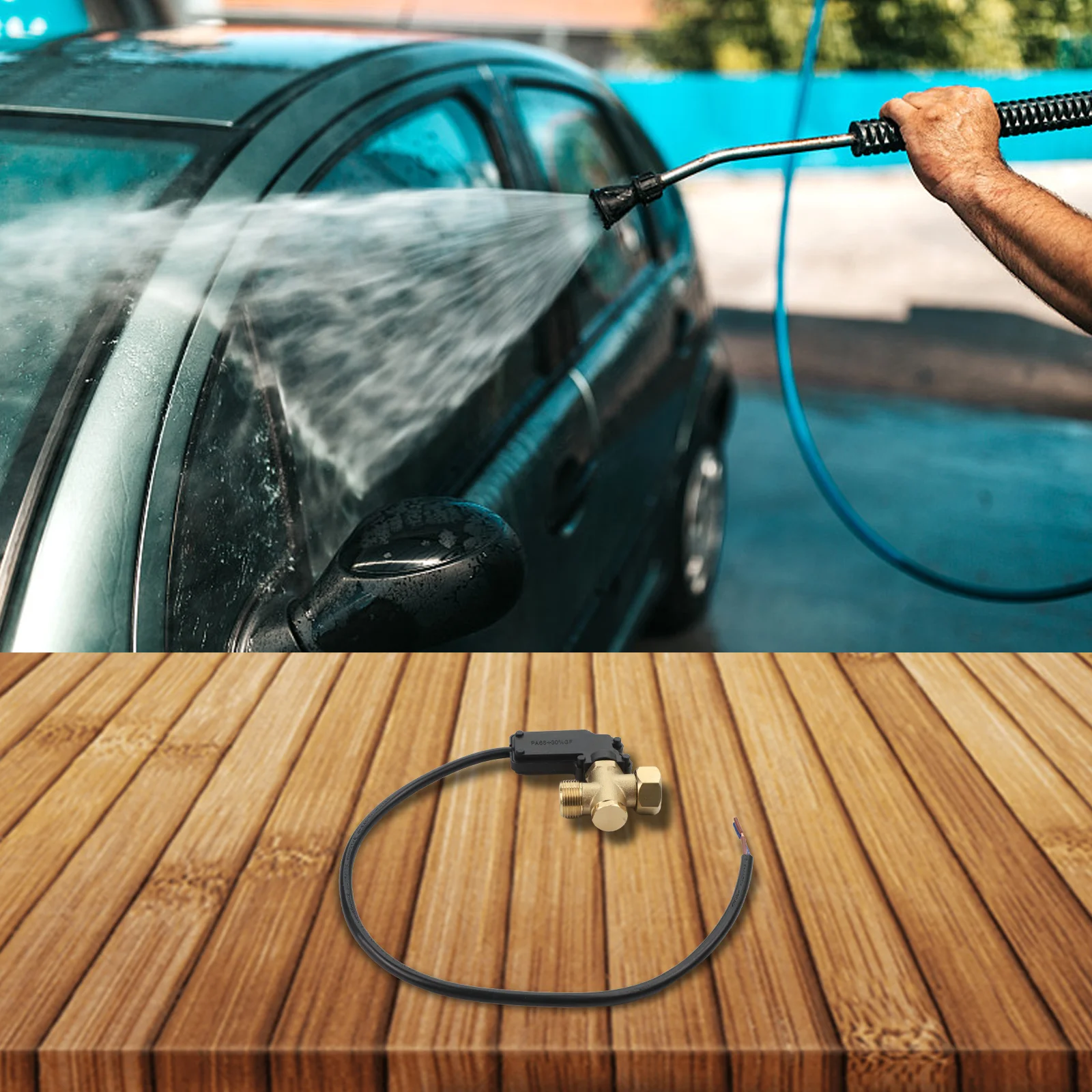 ملحقات تركيب جهاز الضغط الأوتوماتيكي لتنظيف المركبات، مواد قوية لغسالات السيارات 55 58
