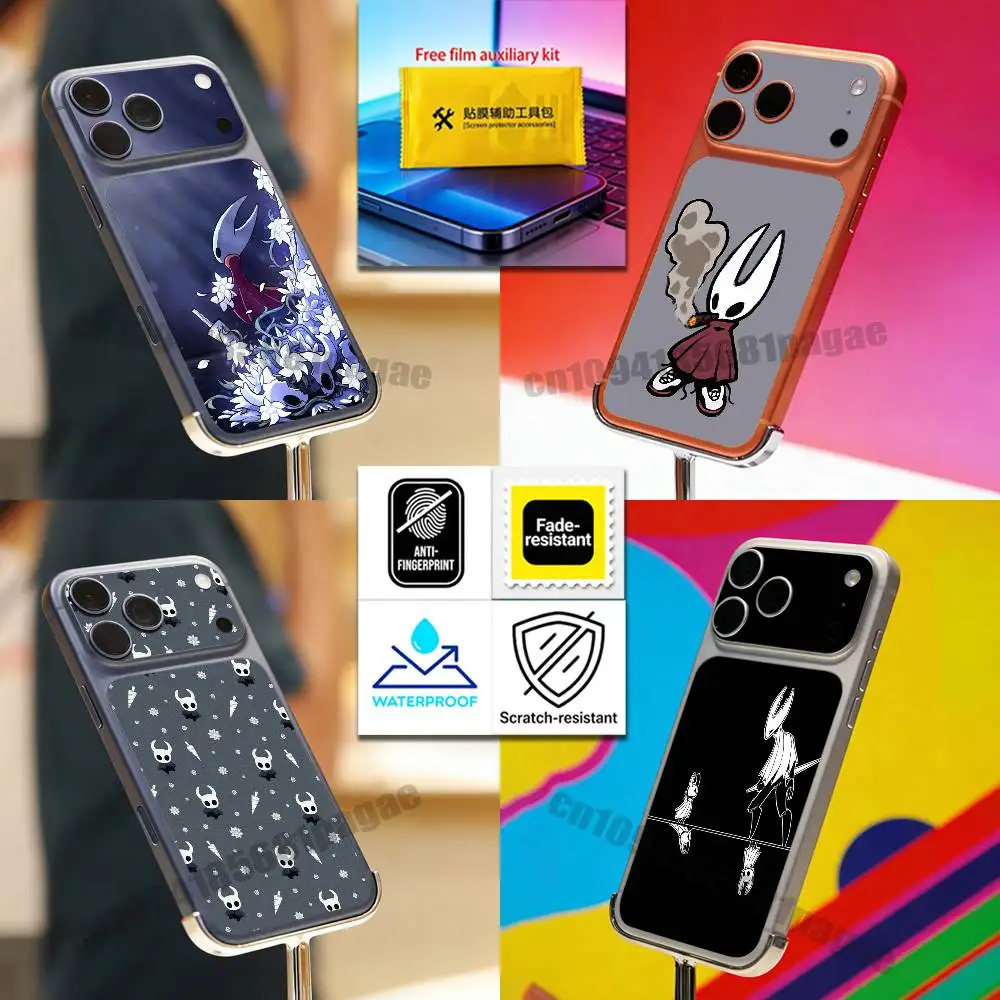 

For H-Hollow K-Knight Silksong iPhone 17 Pro Max Phone Back Film Decal Skin Wrap Protective Sticker Full Cover