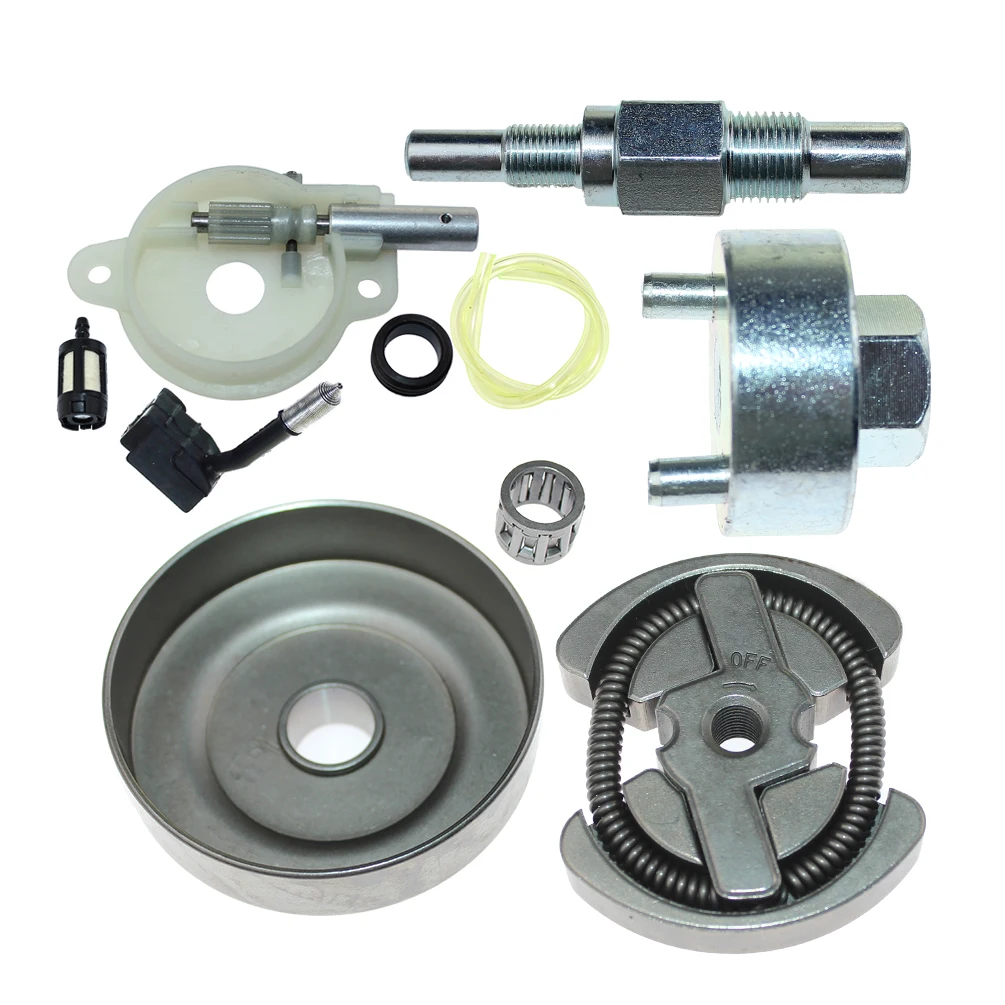 0.325-7T Clutch Drum Spur & Oil Pump For Husqvarna 36 41 136 141 McCulloch Mac 2818AV M4620 Partner 405 Jonsered 2040 CS2040