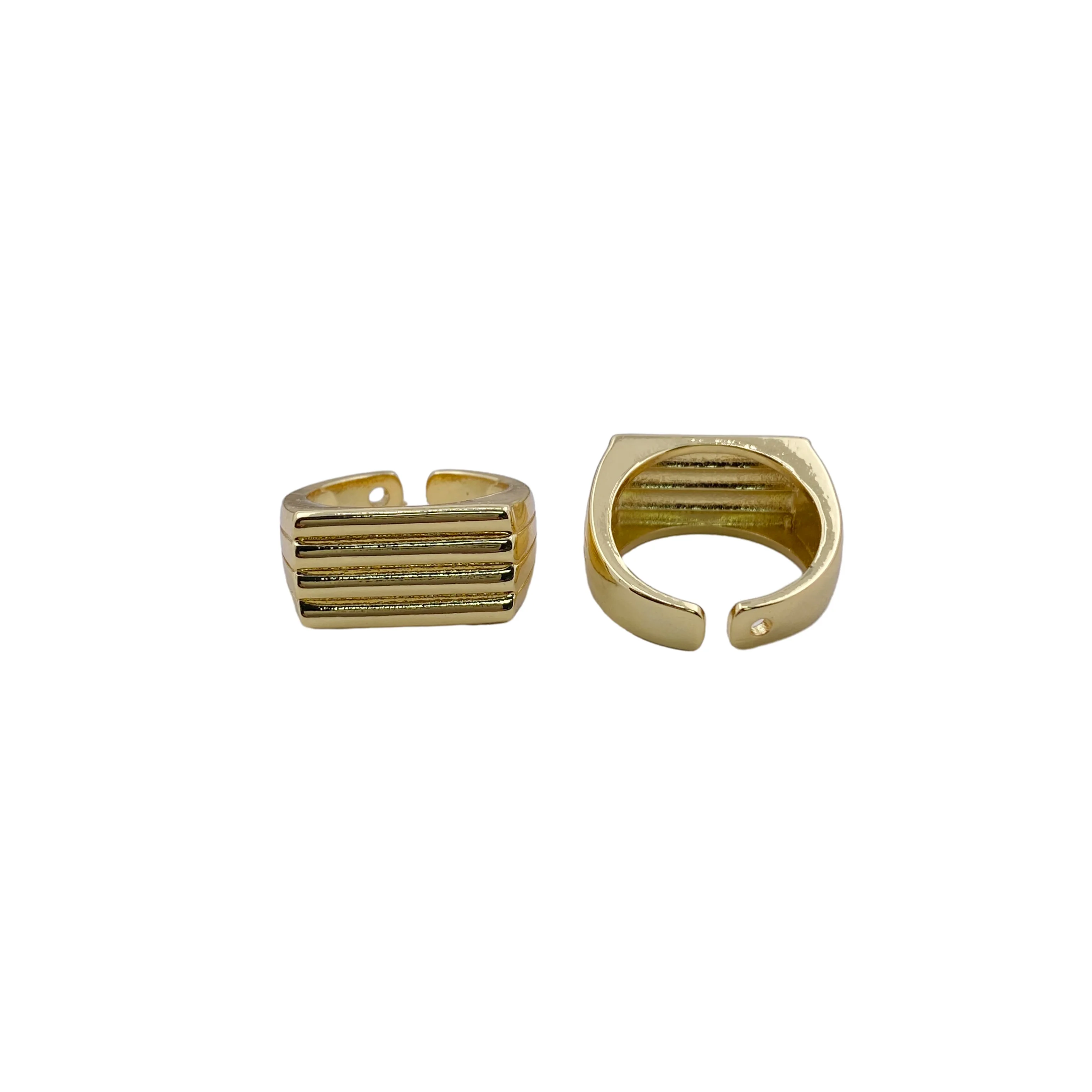 Fashion Thickness Yellow Gold Plated Women Jewelry Ring image 3