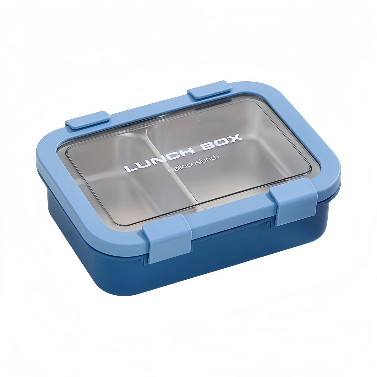 Easy Clean Lunch Box With Lid Leakproof Lunch Box Brown Stainless Steel Lunch Box Secured Latches Easy To Clean School Meals