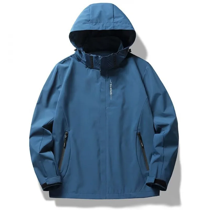 QICHE Men Women 3‑In‑1 Hiking Outer Coat Spring Autumn Winter Wind‑Proof Waterproof Outdoor Jacket