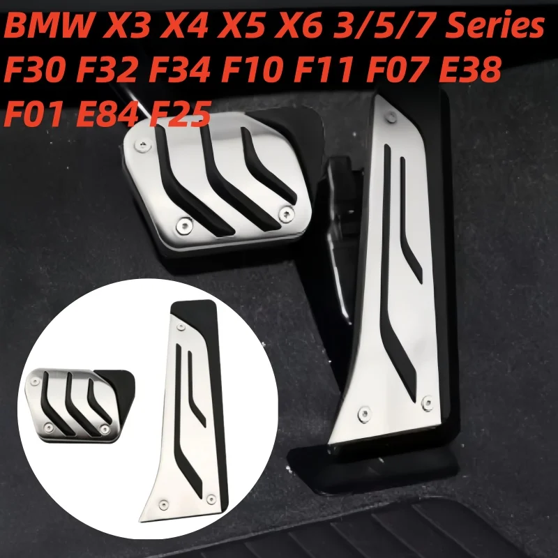 

AT MT Car Accelerator Pedal Cover for BMW X3 X4 X5 X6 3 5 7 Series F30 F32 F34 F10 F11 F07 E38 F01 E84 F25 Pedal Covers