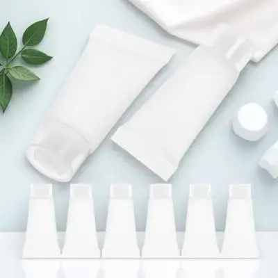 50pcs Refillable Travel Tubes Empty Squeezable Containers For Lotion Shampoo Conditioner Cream Sample Bottle Leakproof