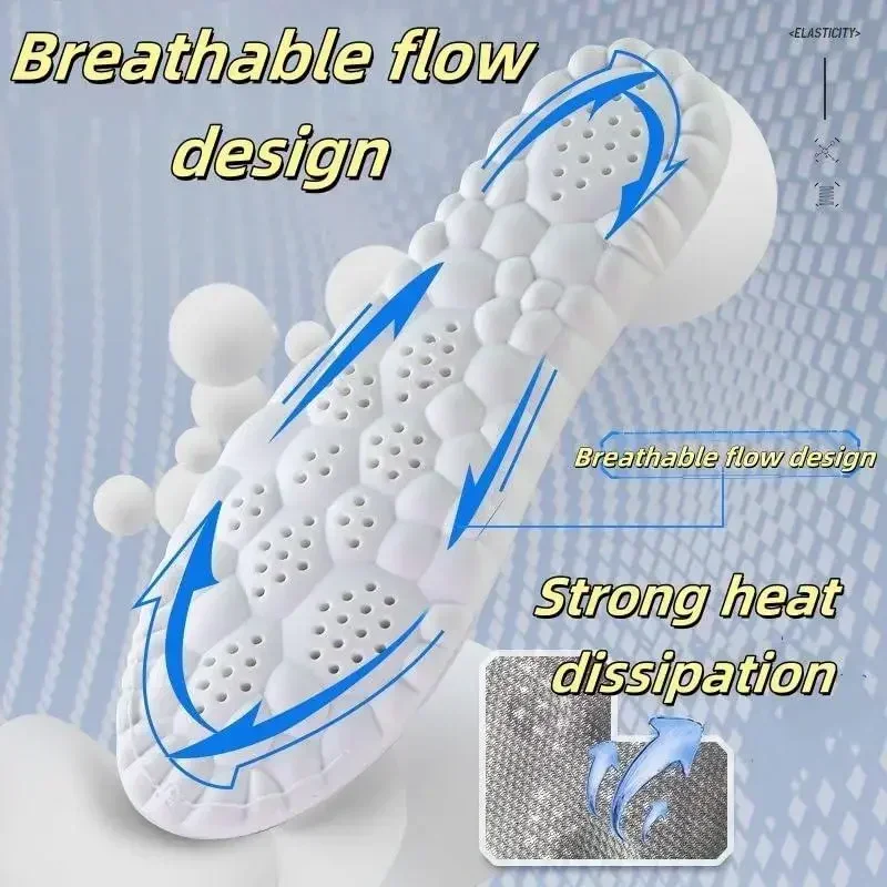 ¿Pies cansados? Plantillas acolchadas 4D con Air Cloud Tech: ¡comodidad superior, soporte durante todo el día!