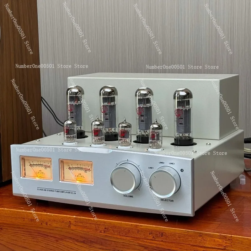 EL34 Push Pull Tube Amplifier HiFi Stereo Amplifier Class A Vacuum Tube Integrated Audio Power Amp