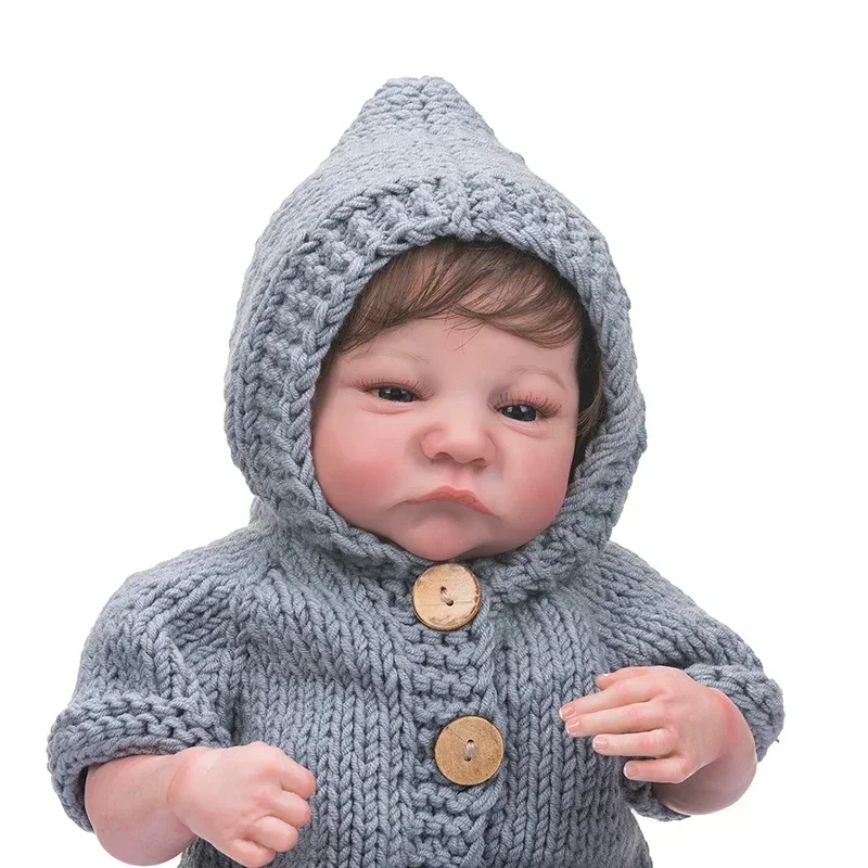 19 Inch 48cm Newborn Baby Doll Reborn Levi Hand Paint 3D Skin Visible Veins High Quality Collectible Doll Art