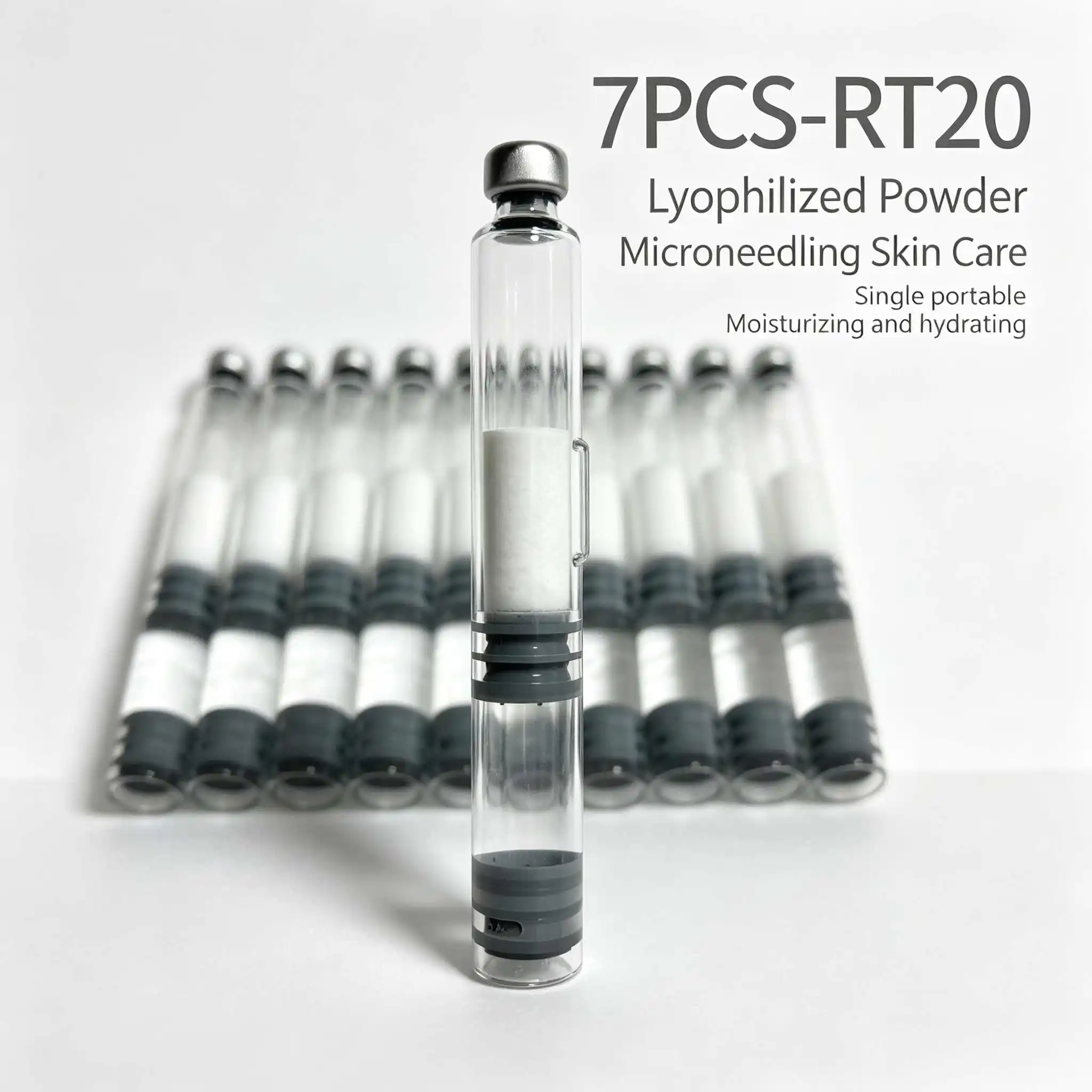 High-Quality 7PCS-RT20 Freeze-Dried Powder，Microneedling Skin Care，Moisturizing and hydrating，Adjustable Liquid Output
