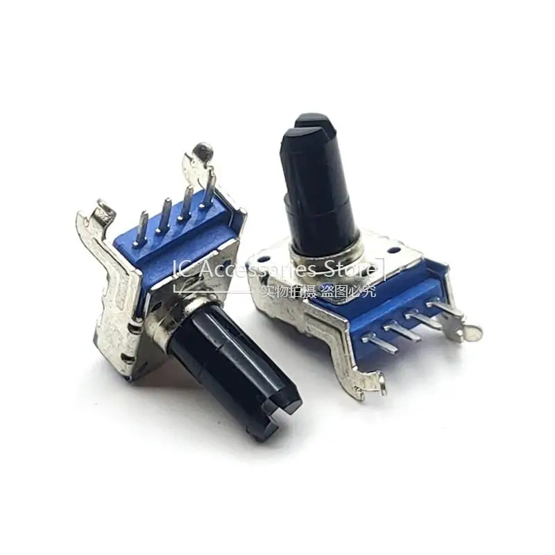 2PCS 142 Horizontal 4-Pin Single Potentiometer B10K B103 B20K B203 B50K B503 B100K B104 Without Midpoint Handle Length 13MMF