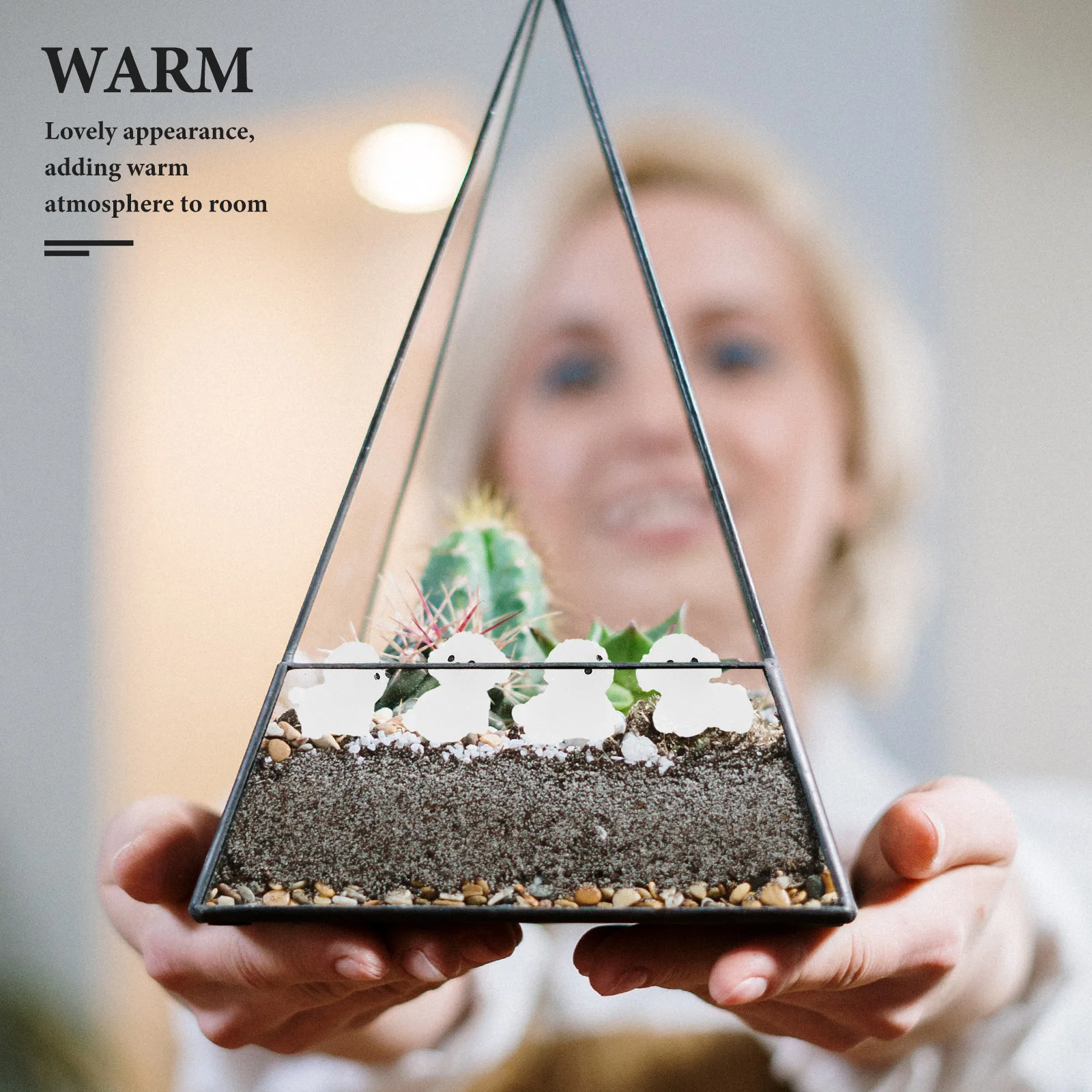 

12pcs Night Figurines Mini Landscape Ornaments Compact Delicate Indoor Decoration Portable Resin Accessories
