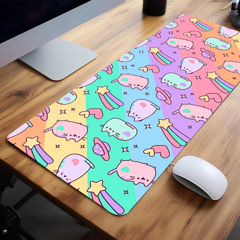 Mouse Pad Computer Desk Mat Keyboard Pad Natural Rubber Non-Slip Office Mousepad Table Accessories