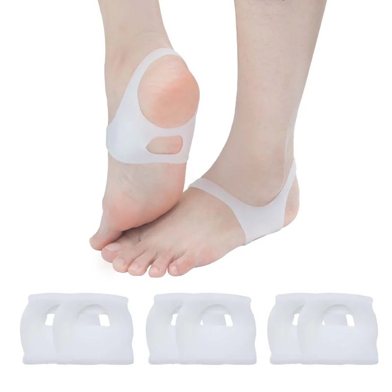 Plantillas correctoras de pies tipo O, almohadillas antideslizantes para hombres y mujeres, plantillas ortopédicas de silicona, herramienta para el cuidado de los pies, 1 par