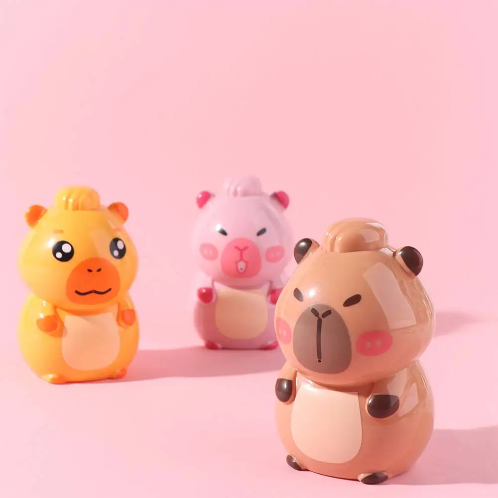 ชุดของเล่นฉีดน้ำคาปิบารา 3 ชิ้น/ชุด รูปการ์ตูนคาปิบารา พ่นไกล พกพาสะดวก แบบกด ของเล่นฉีดน้ำคาปิบาราสำหรับเล่นที่ชายหาด