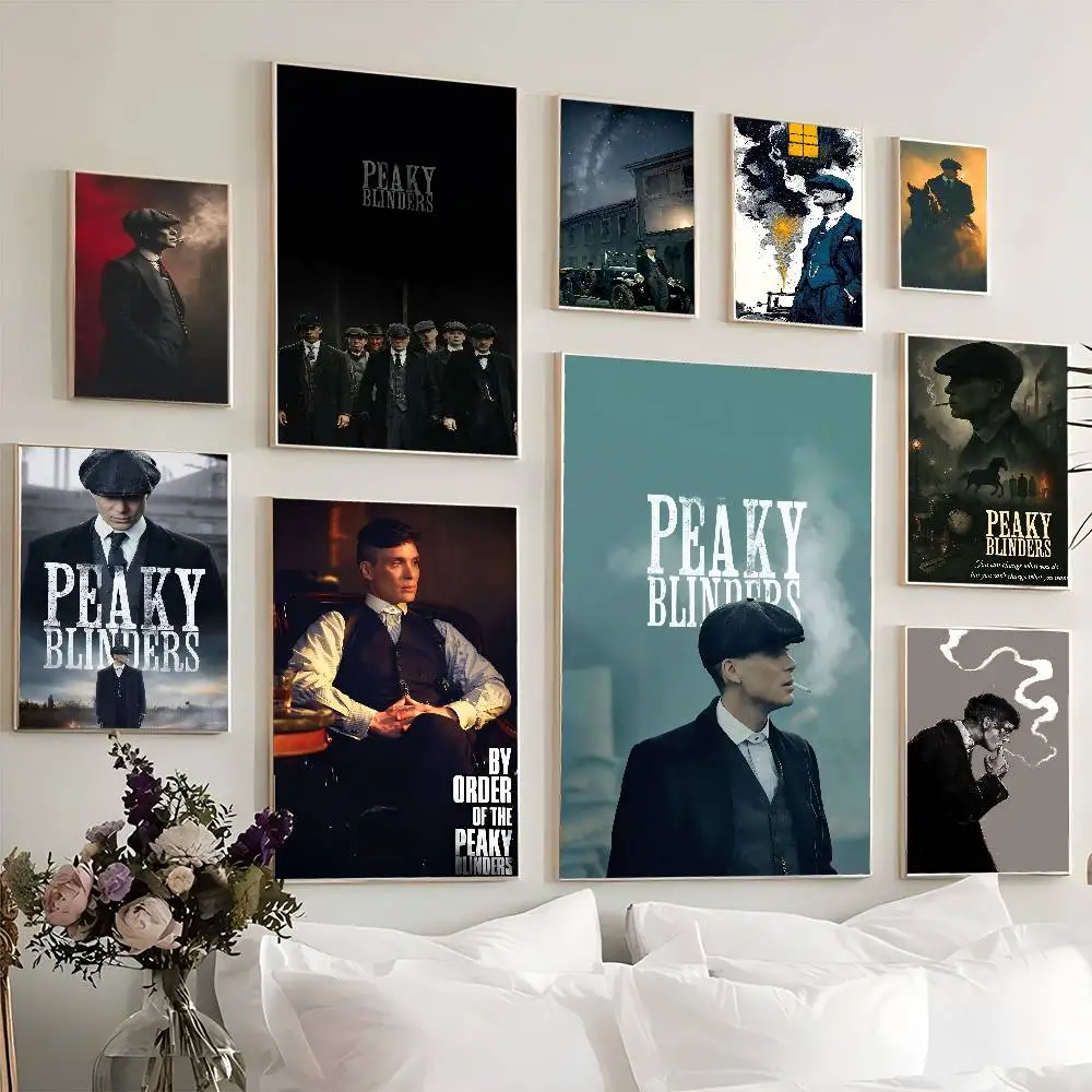 Peaky B-Blinders TV Play Anime Posters Sticky Whitepaper Sti