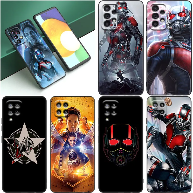 Marvel Ant Man Black Case For Samsung Galaxy A12 A13 A14 A22 A23 A32 A33 A34 A52S A53 A54 A72 A73 A24 A04S A50 A51 A70 A71 Cover