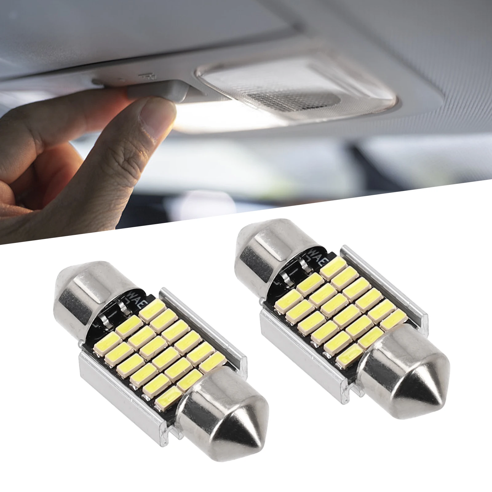 LED Dome Light LED Reading Light Universal Intelligent IC License Plate Lights White Light 12V INTERIOR DOME MAP BULB