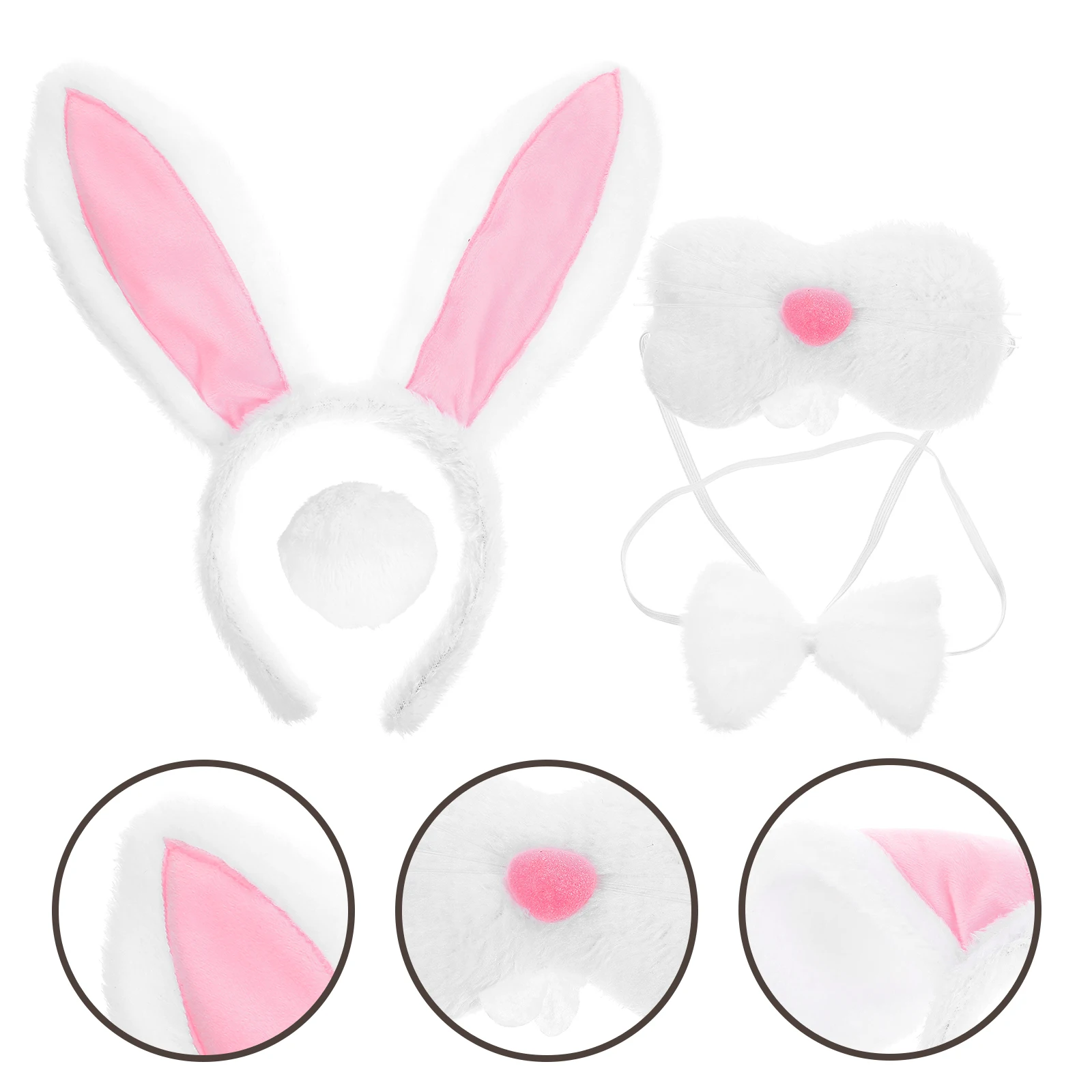 

Rabbit Ears Headband Set Kids Girls Inflatable Easter Costume Accessories Bunny Ears Headpiece Party Headbands Cosplay