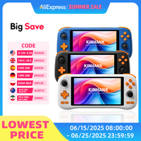 KINHANK K56 Handheld Game Console 5.5'' Touch Screen 50 Emulators for PS1/PSP/DC/SS Android 14 5000mAh WIFI5 Retro Game Player