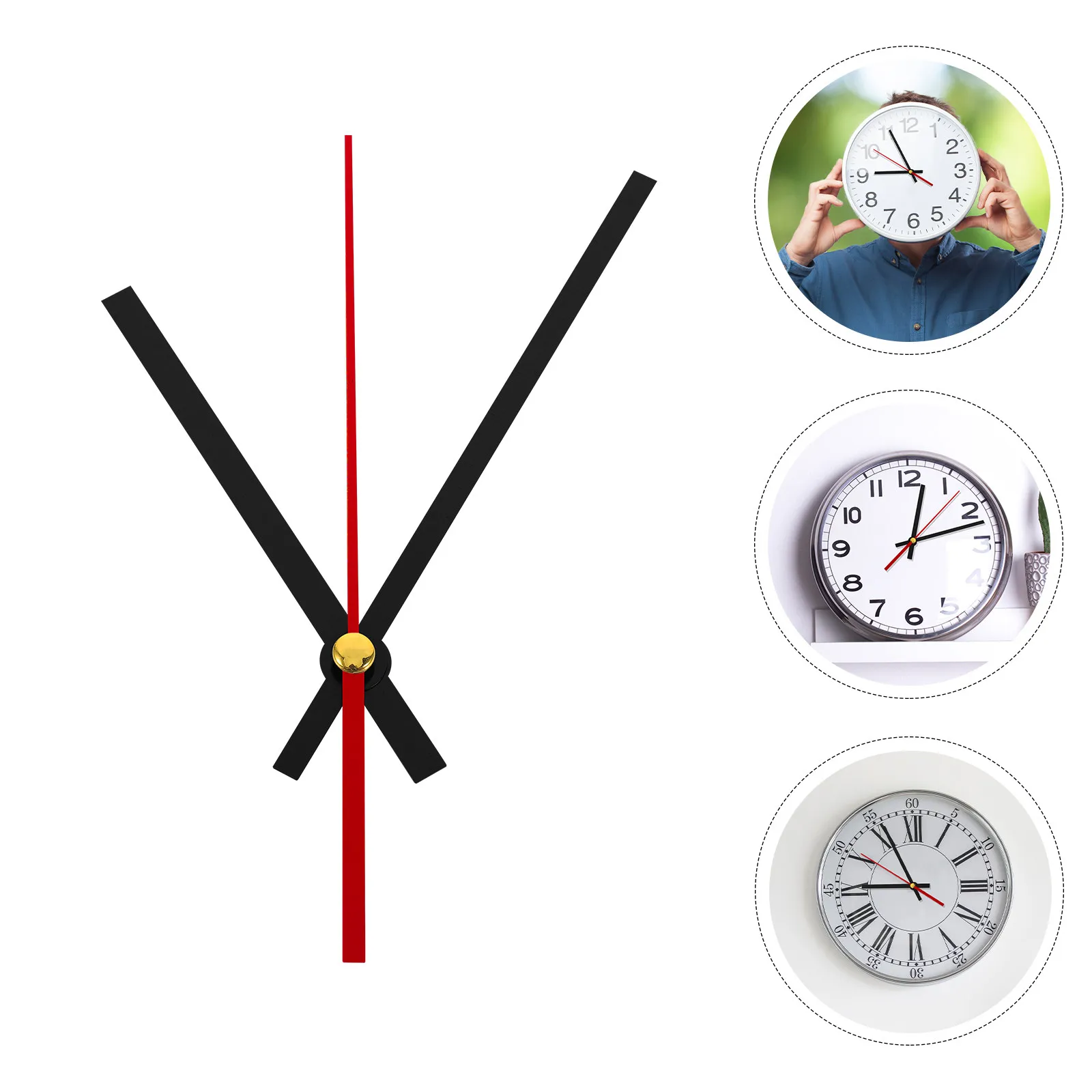 10 Sets Clock Replacements Face Hand Hardware Kit Accessories Hands Only Parts Arms