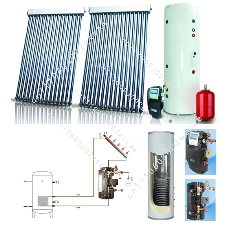 200-500L Pressurized Solar Water Heating System for Home,3000W Split Solar Water Heater System