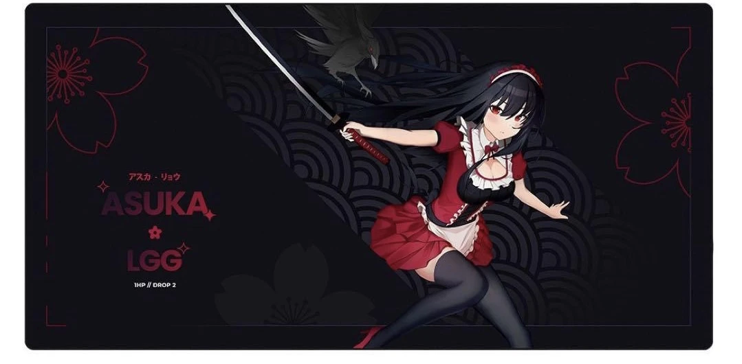 Yuki aim-強化ガラス製ゲーミングマウスパッド,Katana 2023シリーズ