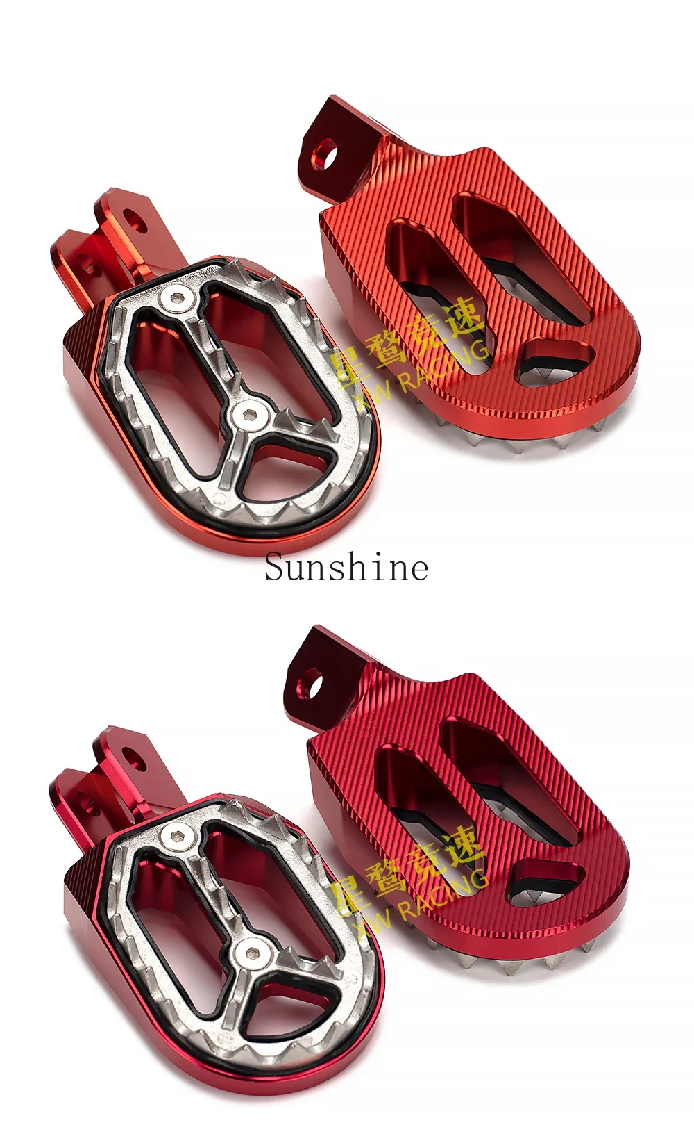 Suitable for NK150 HJ150GY off-road motorcycle modified pedal widened non-slip front pedal