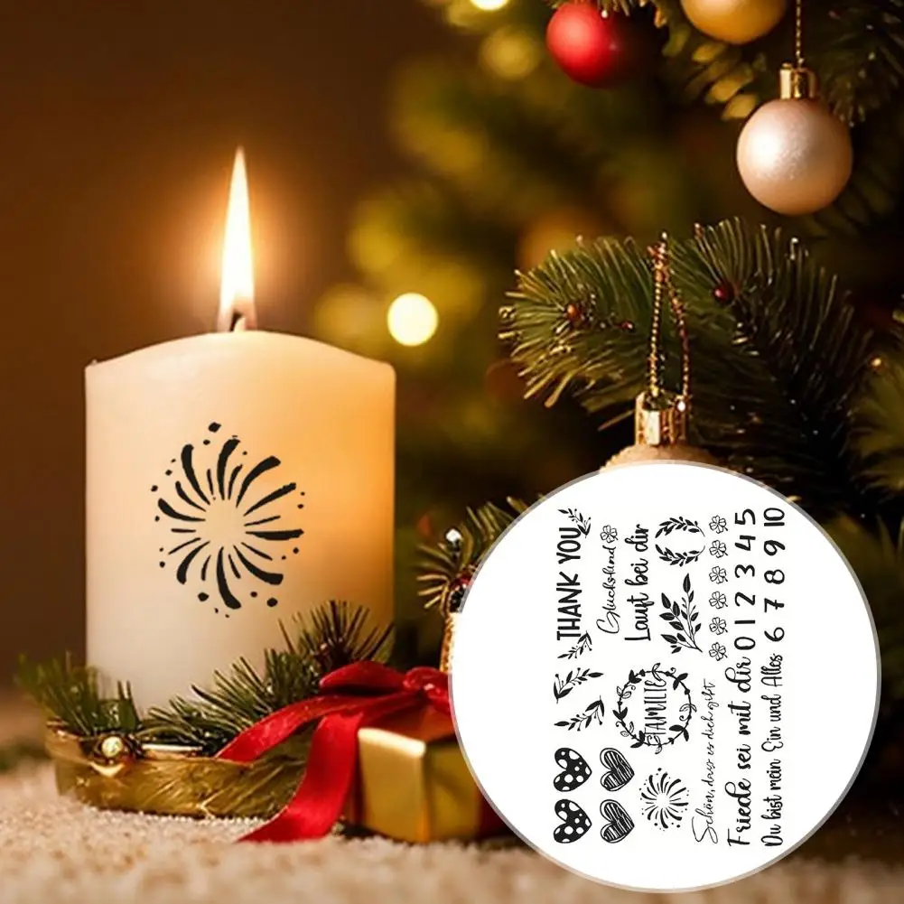 Tattoo Stickers Candle Stickers Exquisite Pattern Candle Tattoo Film Stickers Easy to Apply Decals for Party Supplies Widely