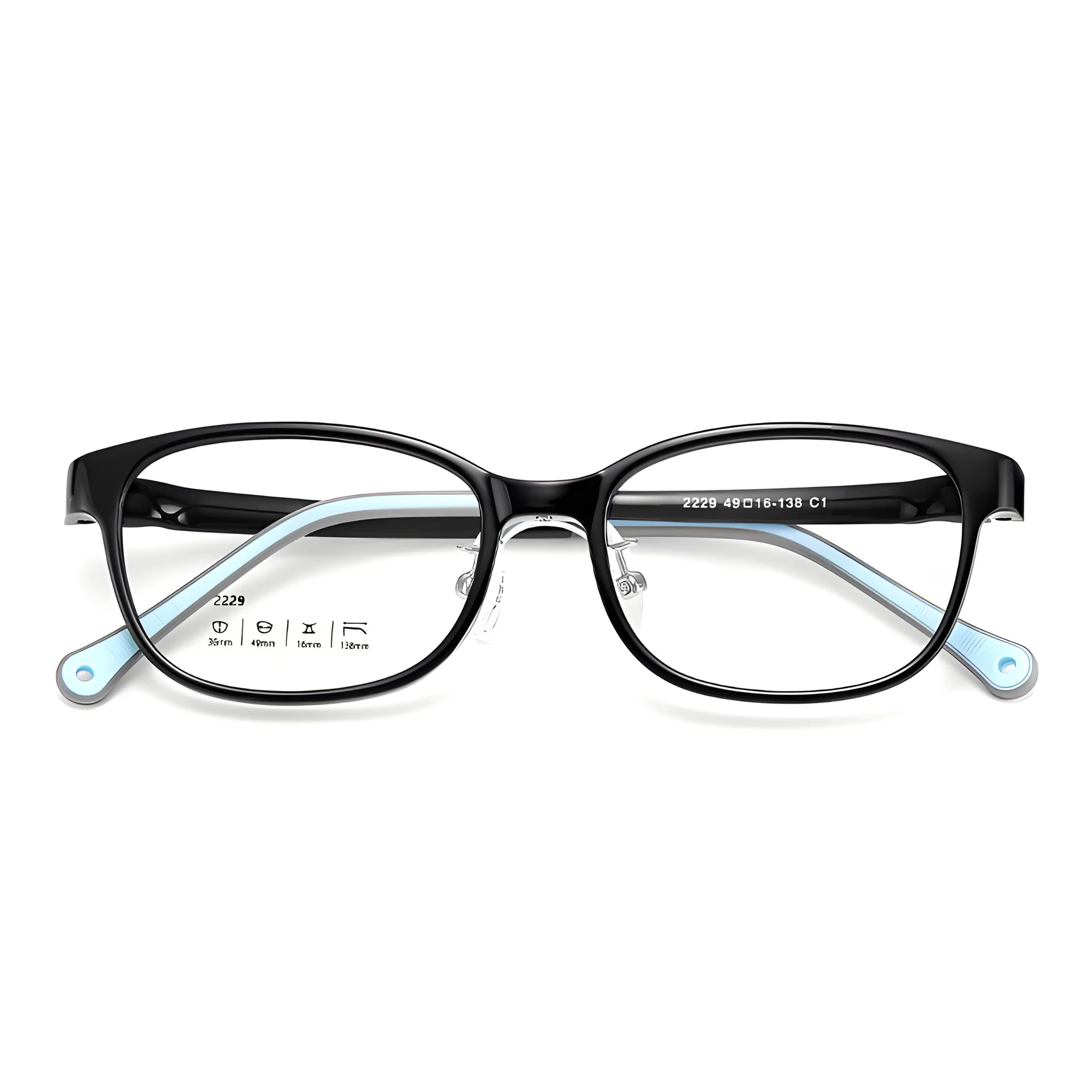 

Non-Clip Face Anti-Deformation Glasses Frame Hospital-Specific Children's Prescription Glasses Cute Outdoor Sports Glasses