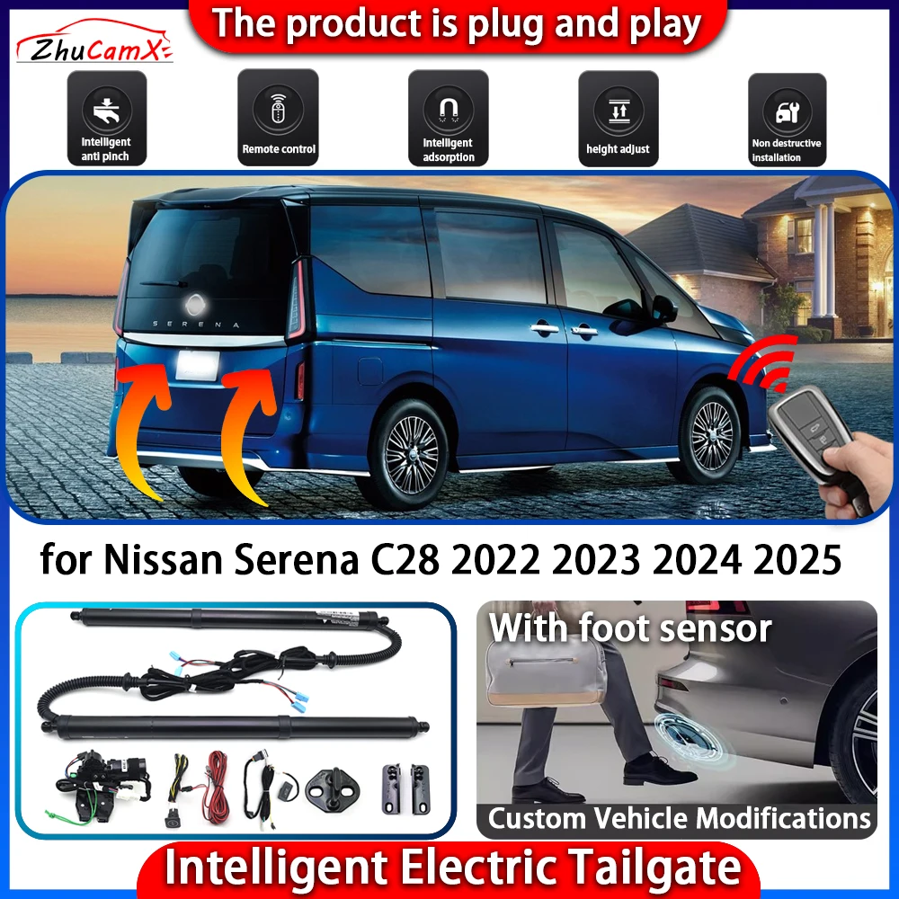 

ZhuCamX Smart Powered Tailgate System for Nissan Serena C28 2022 2023 2024 2025 Automatic Intelligent Trunk Lift Control Kit