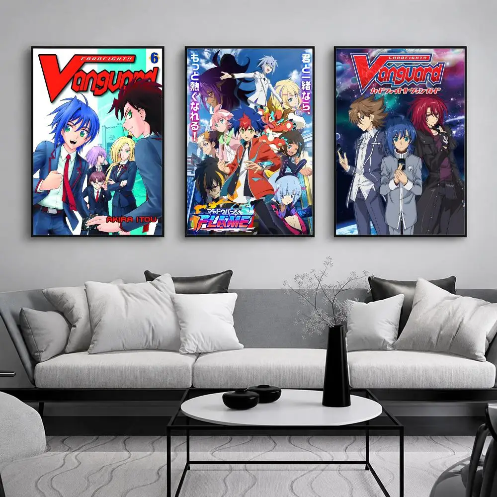 Trading Card Anime C-Cardfight V-Vanguard Poster Wall Art Print Sticker for Bedroom Living Room Dorm Office Modern Home Decor