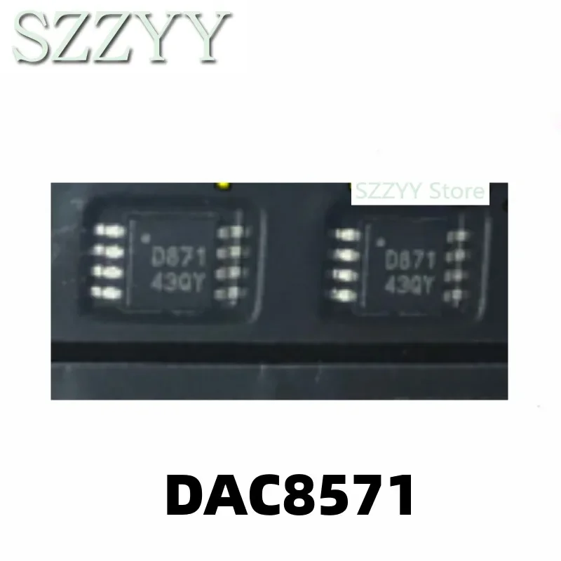 5PCS DAC8571 DAC8571IDGK screen printed D871 MSOP8 digital to analog converter chip