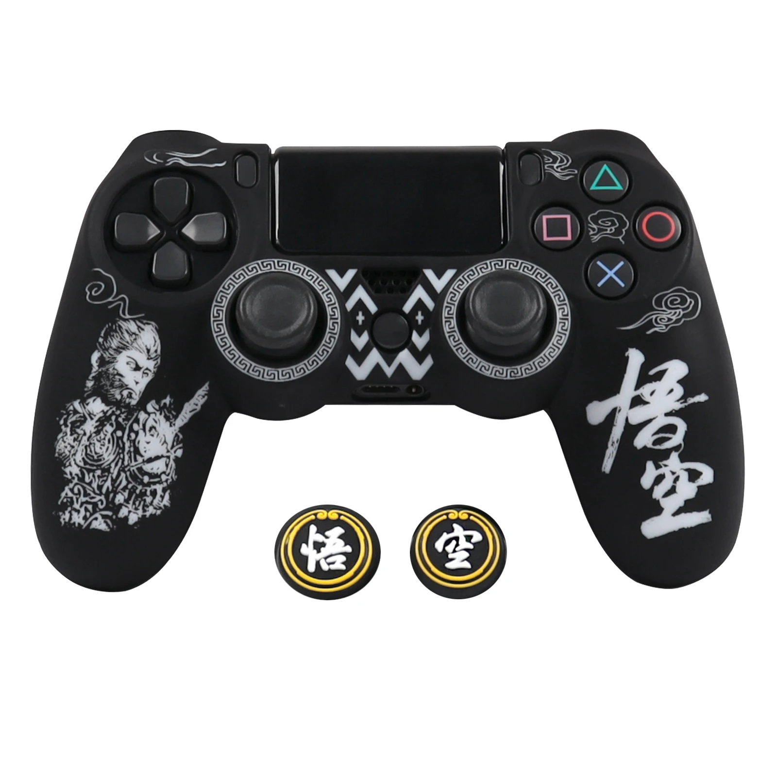 Soft Silicone Protective Case Cover For Playstation 4 Controller Skin Gamepad Games Accessories For PS4 Control with Joystick Ca