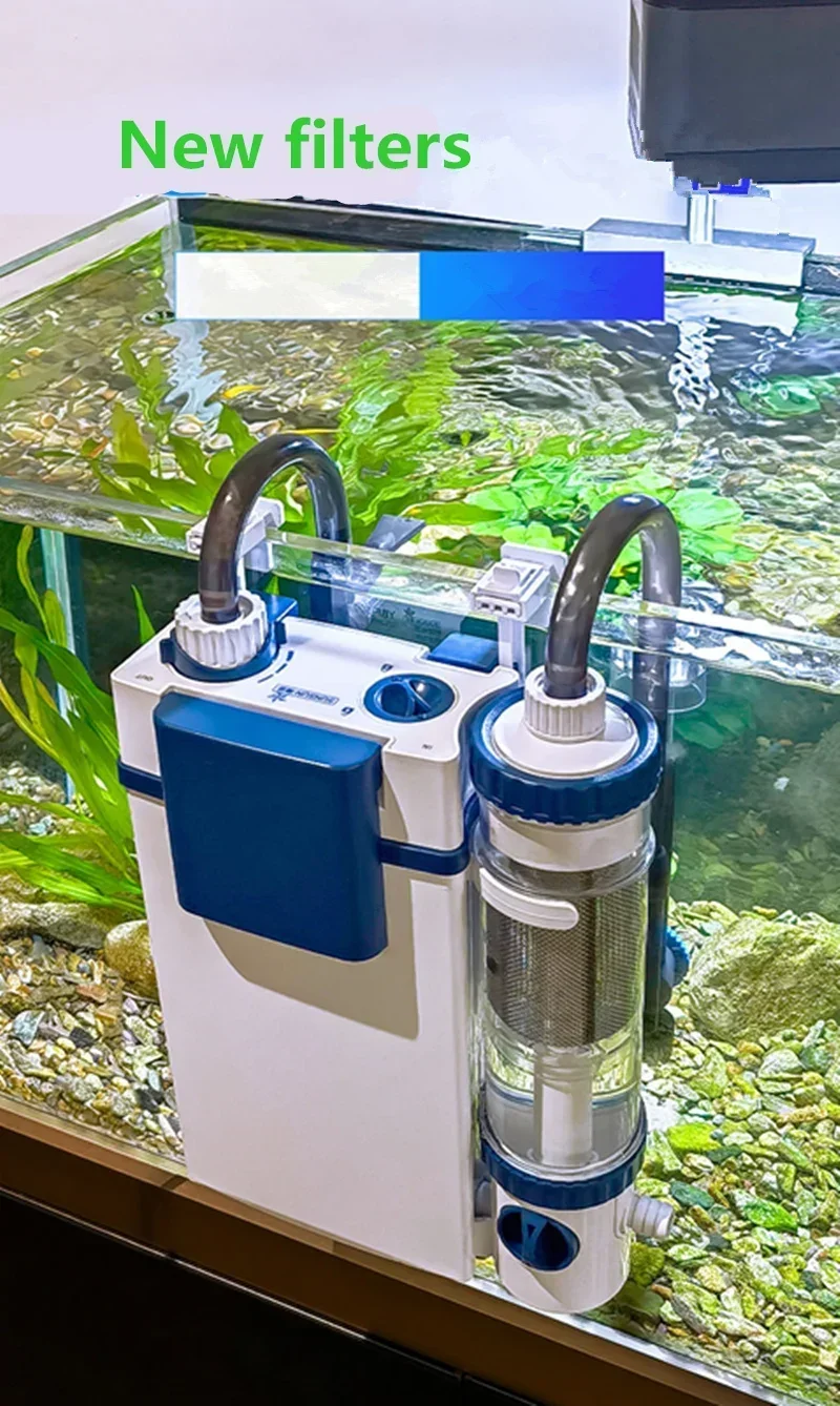 Wall-Mounted External Aquarium Filter Tank YBF-500, Hanging Fish Tank Filtration System for Clear Water view 5